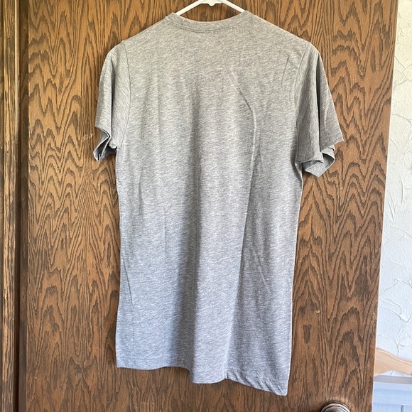 Tultex Heather Gray Tee Someone in Kansas City Loves me Orange Print - Picture 3 of 3